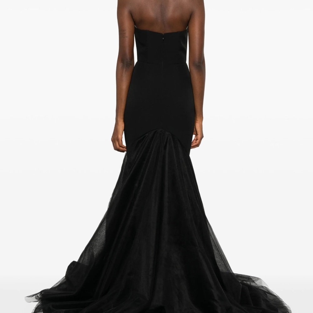 Black Strapless Gown - Picture 3 of 5